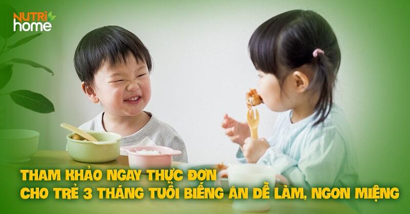 Thực phẩm đa dạng cho thực đơn bé 3 tuổi khỏe mạnh