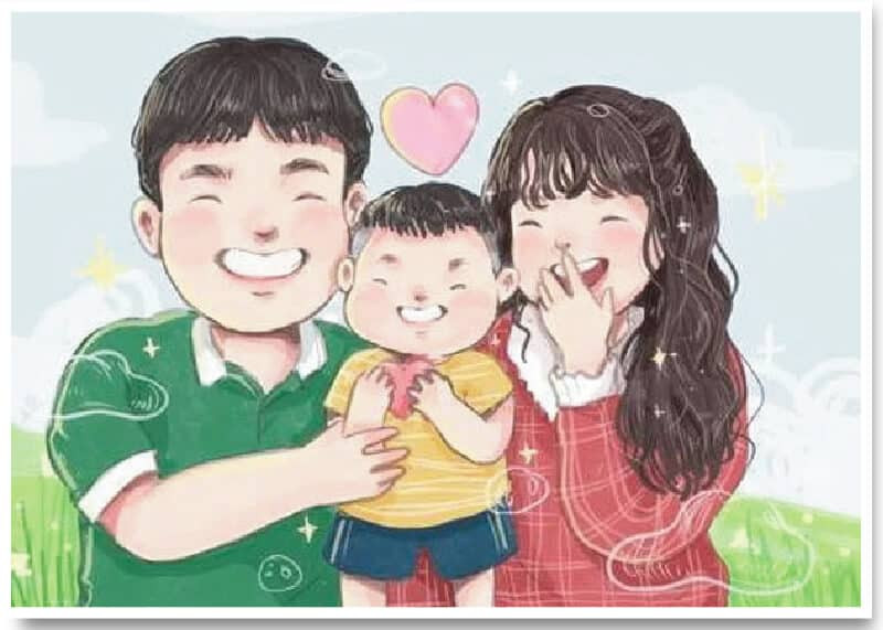 Tô màu cho bức tranh gia đình sống động