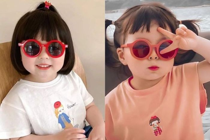 Tóc đầu nấm mái ngang cá tính cho bé gái năng động