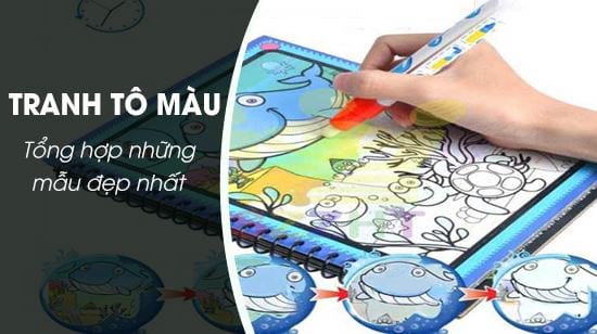 Tranh tô màu cho bé 3 4 tuổi vui vẻ khám phá thế giới màu sắc
