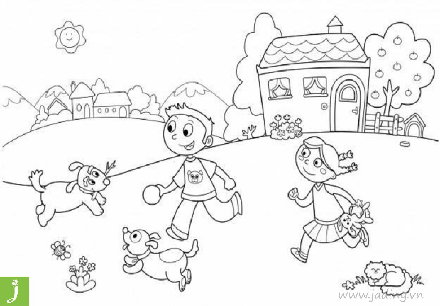 tranh-to-mau-co-gai-doc-sach-cho-be-7-tuoi Tranh tô màu cô gái đọc sách cho bé 7 tuổi