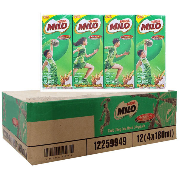 Thùng sữa Milo bao nhiêu tiền? Bảng giá chi tiết và các loại