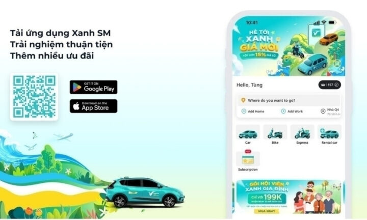 Quét mÃ£ QR Ä‘á»ƒ táº£i App Xanh SM nhanh chÃ³ng, Ä‘Æ¡n giáº£n