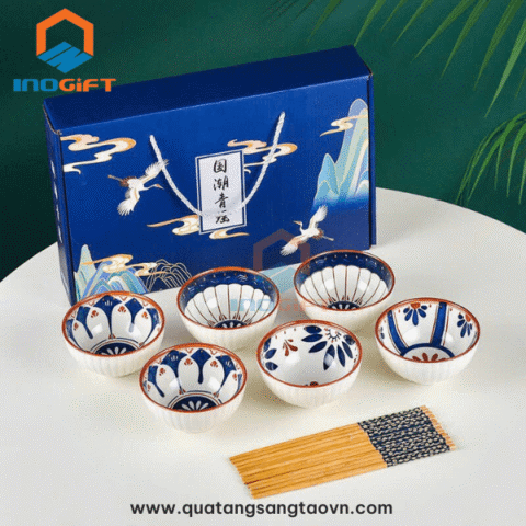 bộ bát cơm có họa tiết 09 quà tặng 8 3 dưới 200k