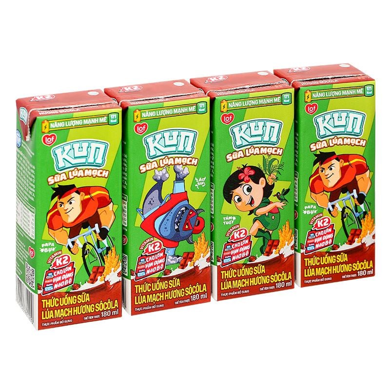 Sữa Kun sản xuất từ 100% sữa bò tươi nguyên chất dành cho trẻ mấy tuổi