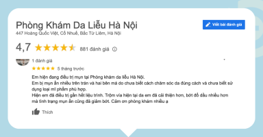 Phản hồi từ bệnh nhân về dịch vụ của Phòng khám Da liễu Hà Nội tại Hoàng Quốc Việt