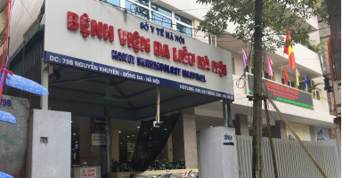 Cơ sở chính Bệnh viện Da liễu Hà Nội trên đường Nguyễn Khuyến