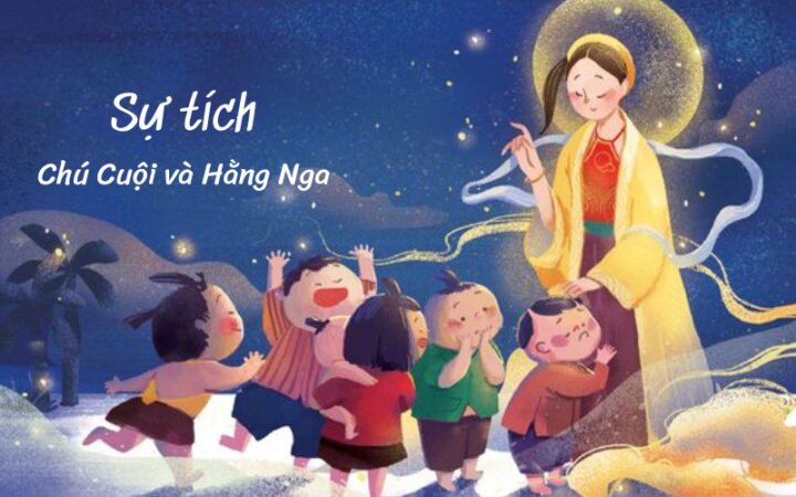 Vẽ lại truyền thuyết Hằng Nga và chú Cuội, nguồn gốc tết trung thu