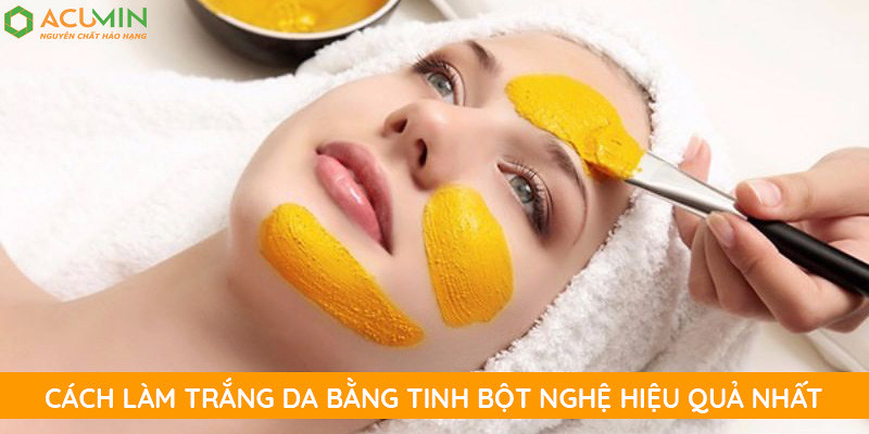 Lợi ích và cách làm trắng da bằng tinh bột nghệ hiệu quả
