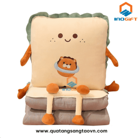 bộ chăn gối 2in1 hình vuông – CG03 quà tặng 8 3 dưới 200k