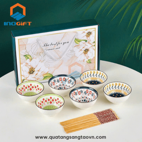 bộ bát cơm 05 quà tặng 8 3 dưới 200k