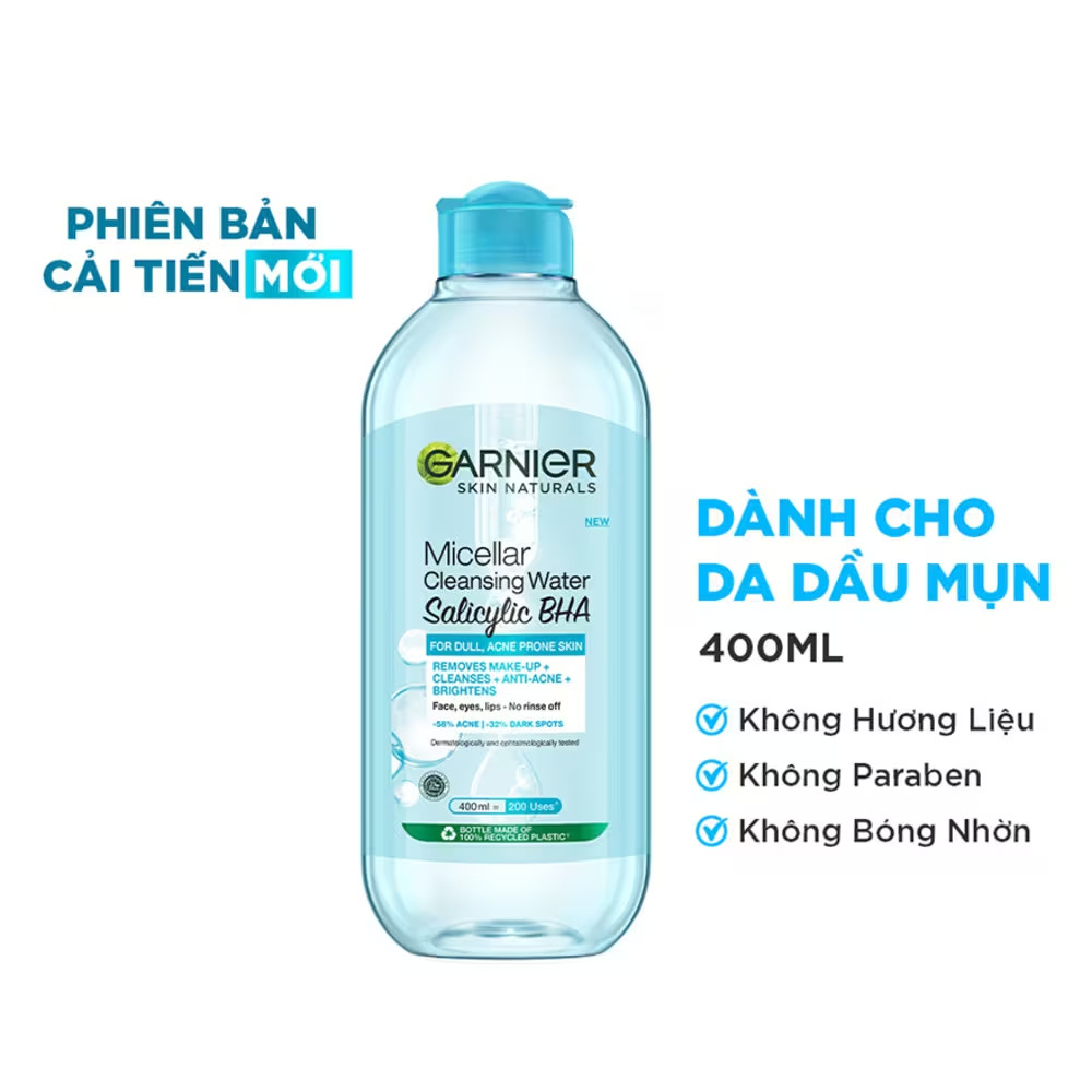 Nước Tẩy Trang Garnier Micellar BHA Cho Da Dầu Mụn: Giải Pháp Toàn Diện