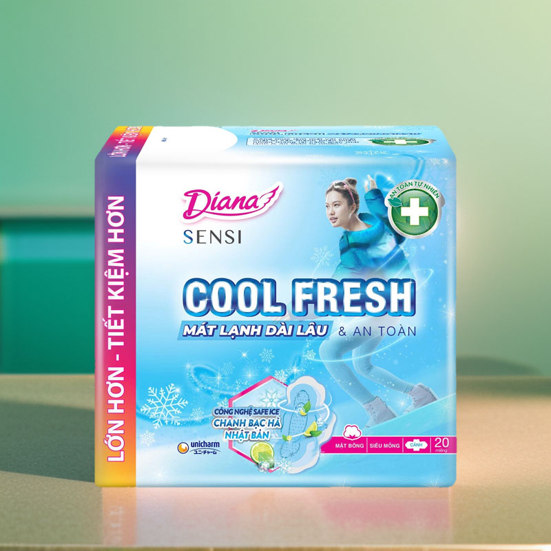 Băng Vệ Sinh Diana Sensi Cool Fresh Có Tốt Không? Giải Đáp Chi Tiết