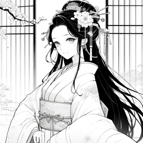 Tranh Tô Màu Anime Cổ Trang: Khám Phá Thế Giới Sáng Tạo Đầy Huyền Ảo