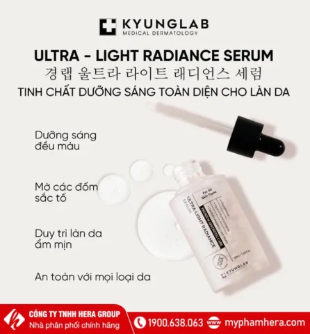 Serum dưỡng trắng cấp ẩm chống lão hoá KyungLab Ultra Light Serum