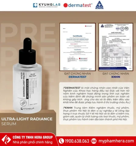 Serum dưỡng trắng cấp ẩm chống lão hoá KyungLab Ultra Light Serum
