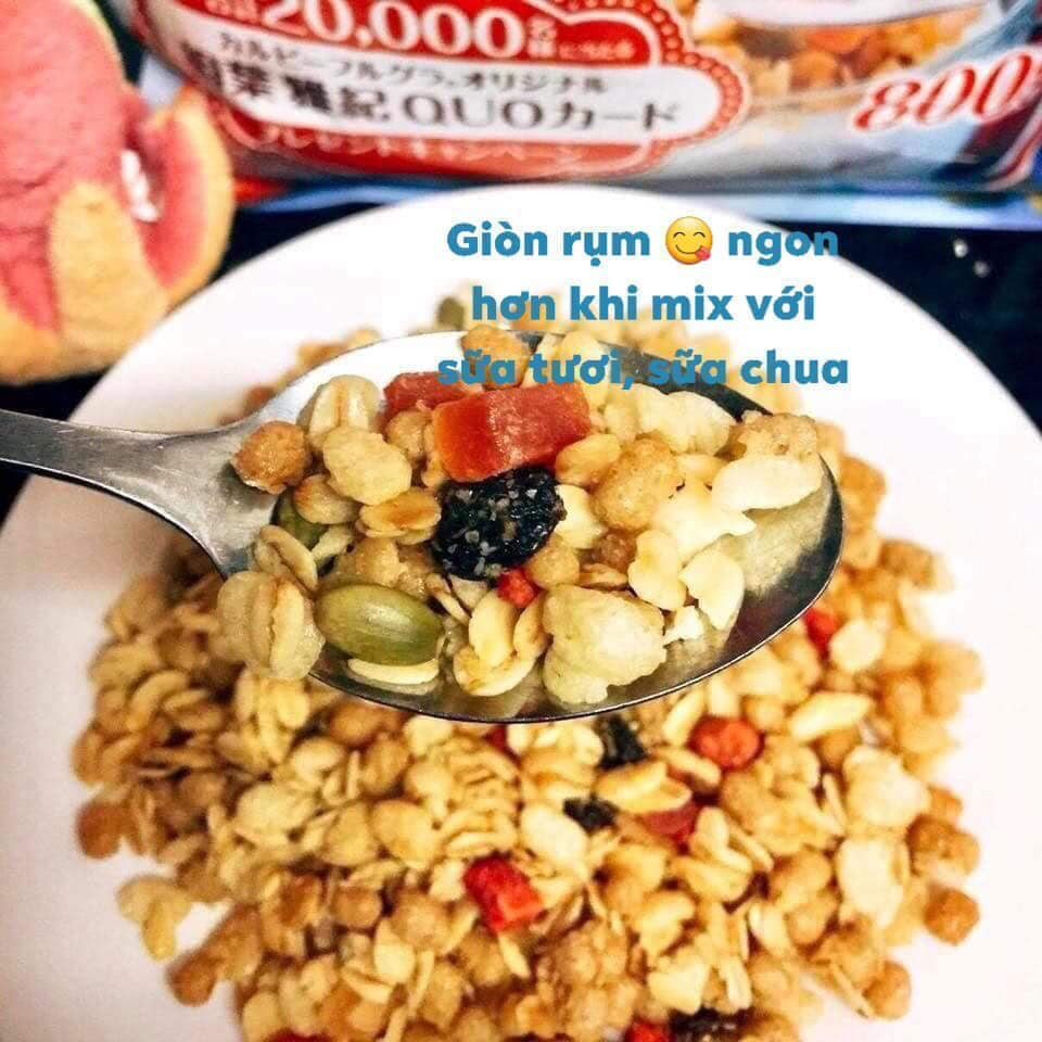 Ăn ngũ cốc Calbee của Nhật Bản kết hợp với sữa tươi hoặc sữa chua là phương pháp giảm cân ngon miệng và tiện lợi