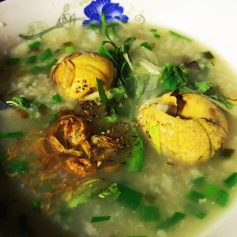 BÆ°á»›c 4 Thành pháº©m Cháo trá»©ng vá»‹t lá»™n Ä‘áº­u xanh