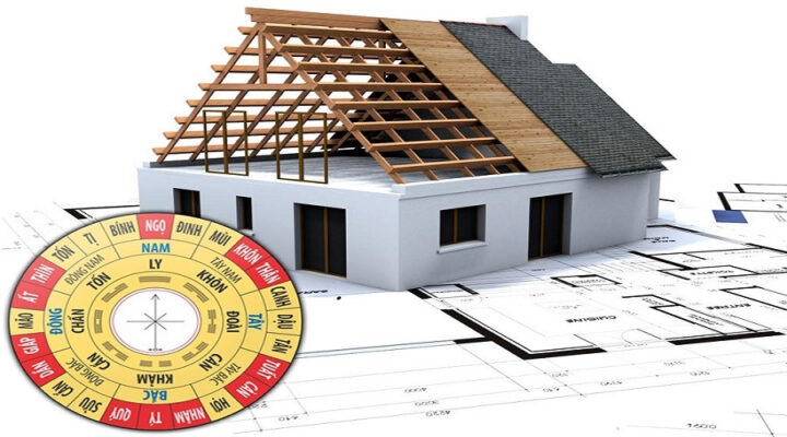 Bản đồ phong thủy với các hướng la bàn, thể hiện sự cần thiết phải xem xét hướng nhà cho tuổi Kỷ Dậu để thu hút tài lộc