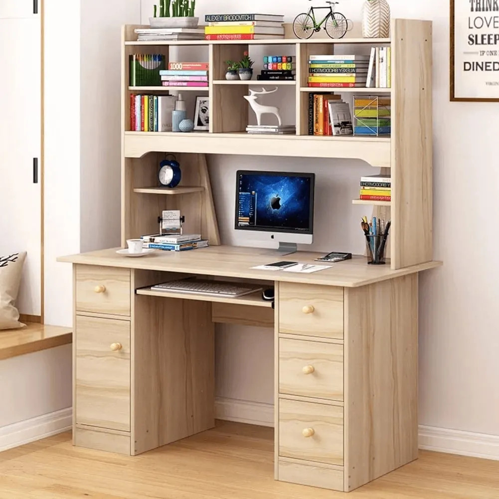 Bàn học thông minh bằng gỗ được làm từ chất liệu cao cấp, đảm bảo chất lượng
