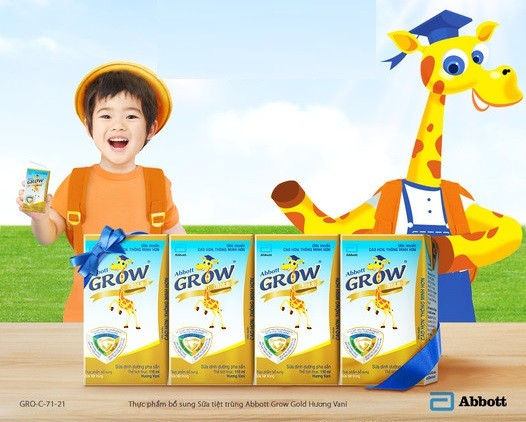 Bảng thành phần sữa Abbott Grow hươu cao cổ cho bé 1-3 tuổi