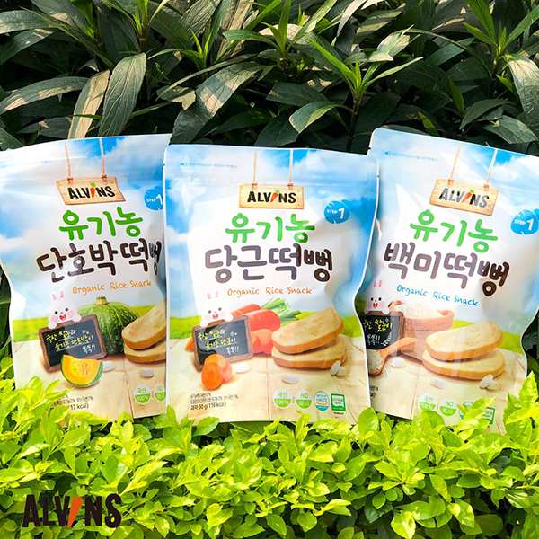 Bánh ăn dặm cho bé 6 tháng Alvins