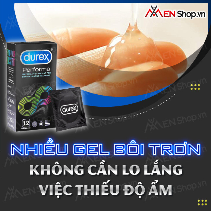 Bao cao su Durex Performa đang cuộn tròn