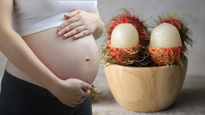 Bầu ăn chôm chôm giúp mẹ bầu giảm mệt mỏi trong giai đoạn ốm nghén