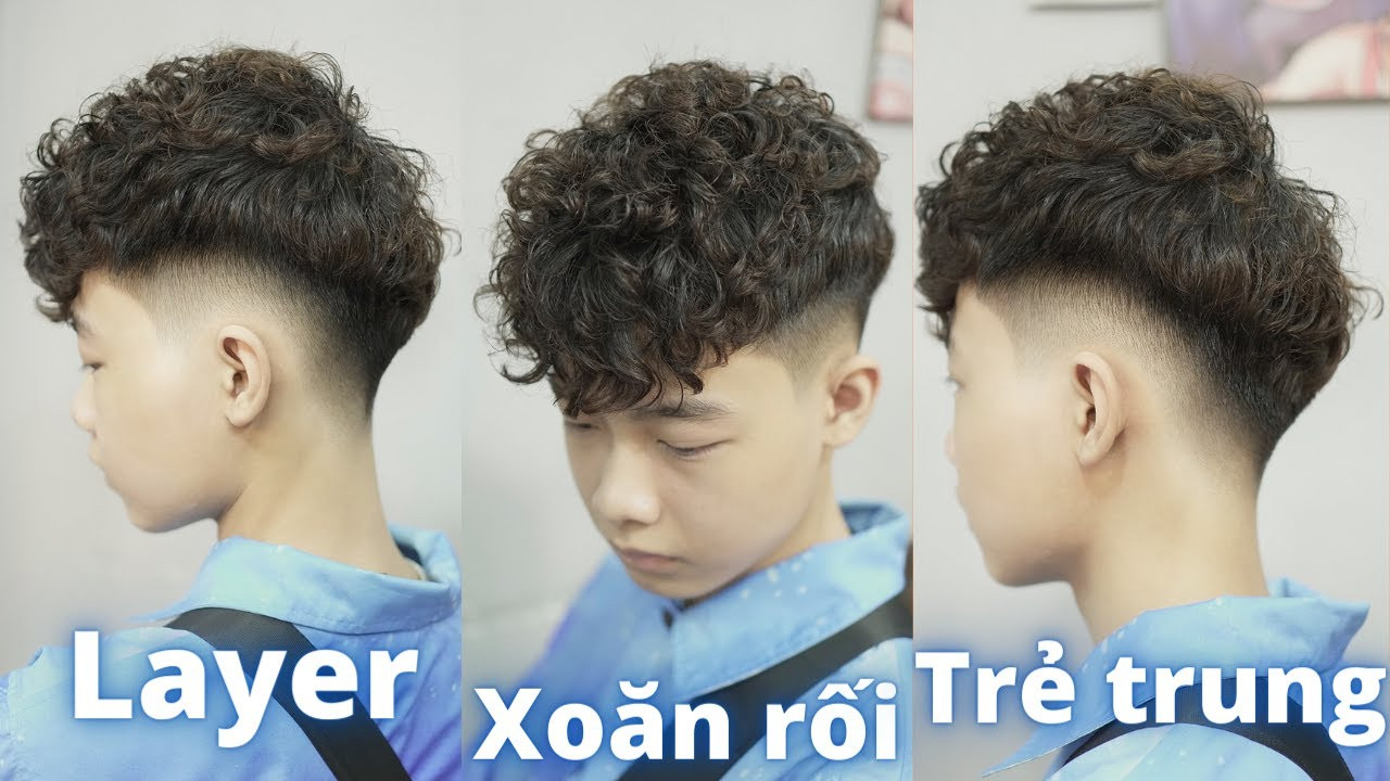 Bé trai với kiểu tóc Layer tỉa tầng mềm mại và phong cách