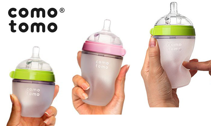 Bình sữa Comotomo silicone mềm dẻo với hệ thống van chống sặc