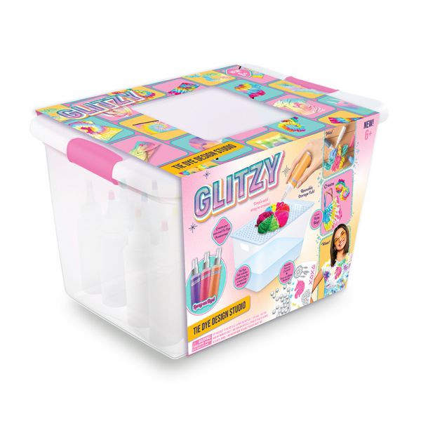Bộ dụng cụ màu trang trí Glitzy Studio cho bé gái thỏa sức sáng tạo trên quần áo