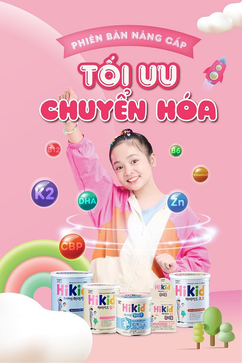 Bổ sung dinh dưỡng từ sữa tách béo Hikid Premium hỗ trợ xương khớp chắc khỏe và tăng trưởng chiều cao