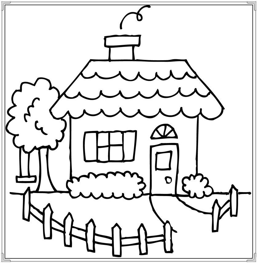 Hướng Dẫn Vẽ và Tải Hình Ảnh Ngôi Nhà Của Bé Đẹp Nhất