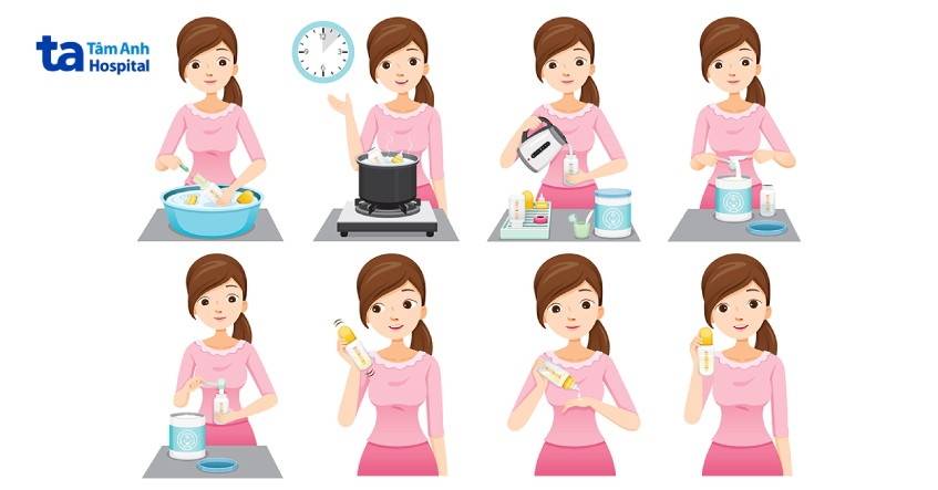 Các bước chuẩn bị cần thiết trước khi cho bé bú sữa bình