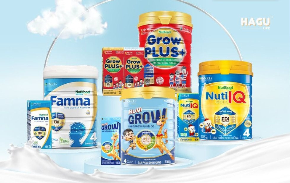 Các dòng sữa Nutifood đa dạng cho mọi đối tượng
