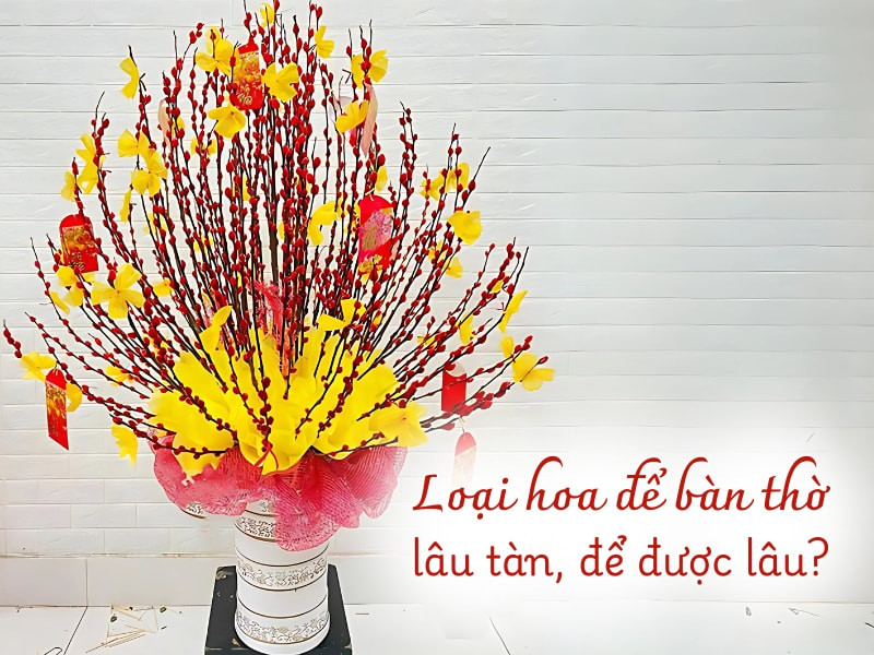 Các loại hoa lâu tàn phù hợp để cắm hoa ngày Tết bàn thờ, giữ vẻ tươi mới