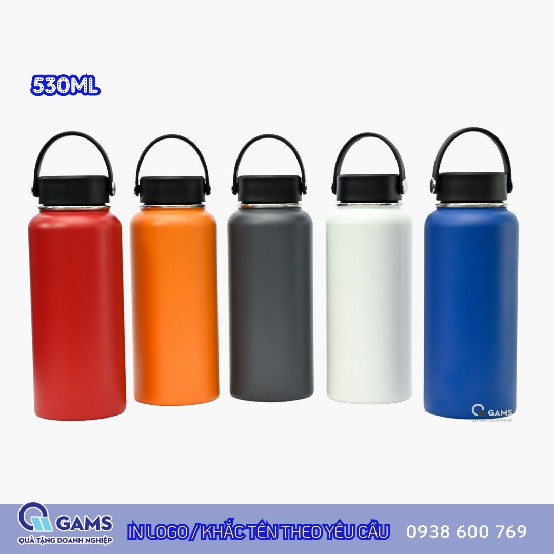 Các mẫu bình giữ nhiệt Gams 530ml đa dạng màu sắc, quà tặng cuối năm cho học sinh