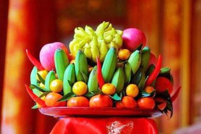 Cách bày mâm ngũ quả ngày Tết miền Bắc 1