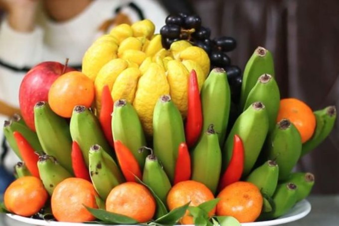 Cách bày mâm ngũ quả ngày Tết miền Bắc