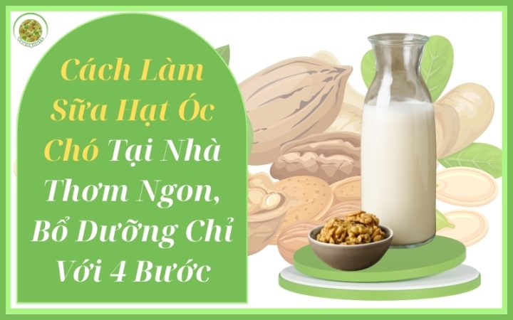 Cách làm sữa hạt óc chó thơm ngon, bổ dưỡng chuẩn vị tại nhà