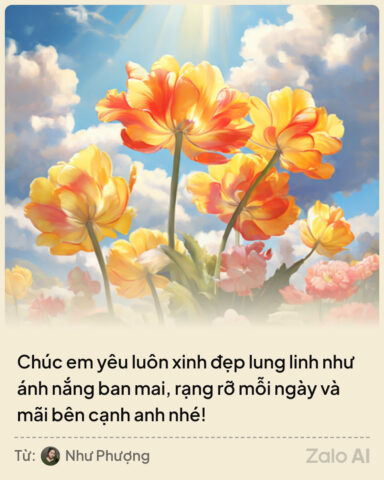 Các mẫu thiệp 20 10 đẹp trên Zalo
