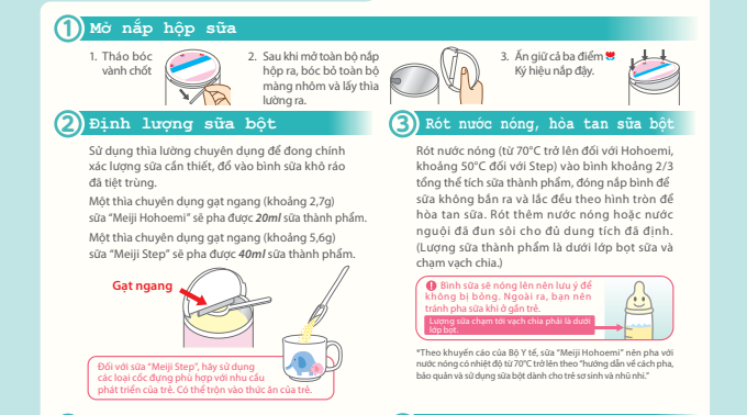 Cách Pha Sữa Thanh Meiji 1-3 Chuẩn Chuyên Gia Cho Bé Phát Triển Tối Ưu