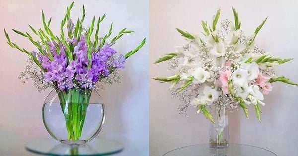 cắm hoa lay ơn đỏ ngày cưới