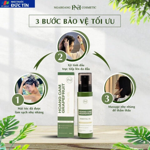 Chai tinh dầu bưởi chiết xuất tự nhiên hỗ trợ mọc tóc dày khỏe