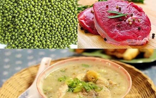 Cháo thịt bò đậu xanh thơm ngon, dễ tiêu hóa cho bé ăn dặm