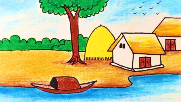 Chỉ dẫn vẽ tranh phong cảnh quê hương độc đáo
