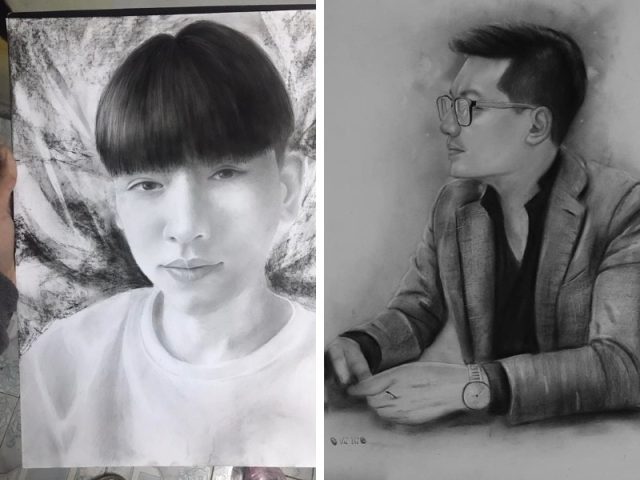 Tranh chân dung - quà tặng con trai sinh nhật độc đáo