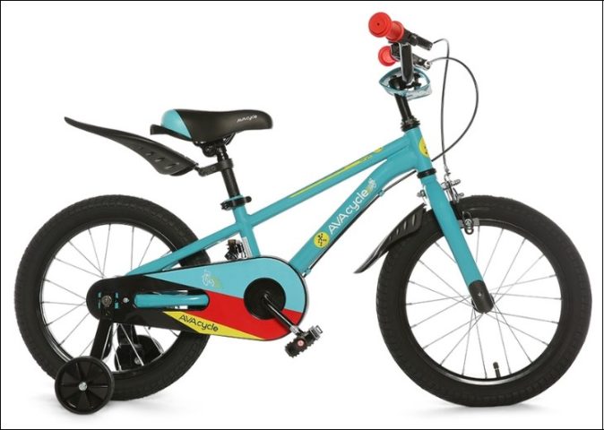Bánh phụ trên xe đạp trẻ em AVACycle Locke JY911-16 16 inch giúp bé tự tin tập lái và giữ thăng bằng