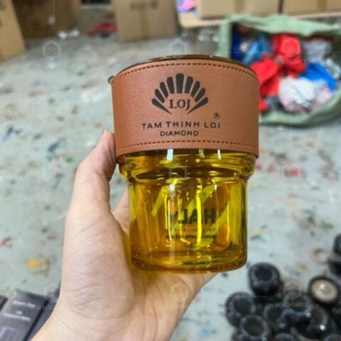 cốc thủy tinh in logo giá rẻ quà tặng 8 3 dưới 200k