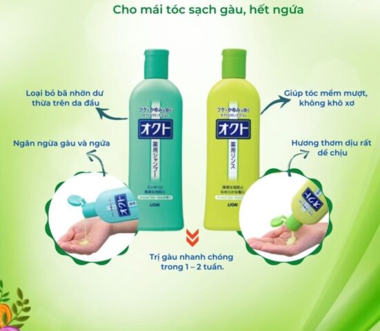 Dầu gội trị gàu Lion Nhật Bản chiết xuất hoán toàn từ tự nhiên